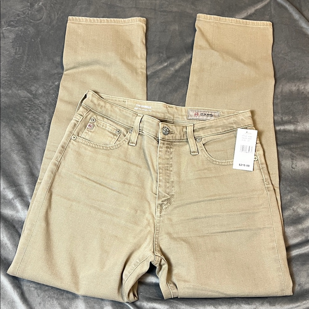 AG JEANS The Isabelle high-rise straight crop